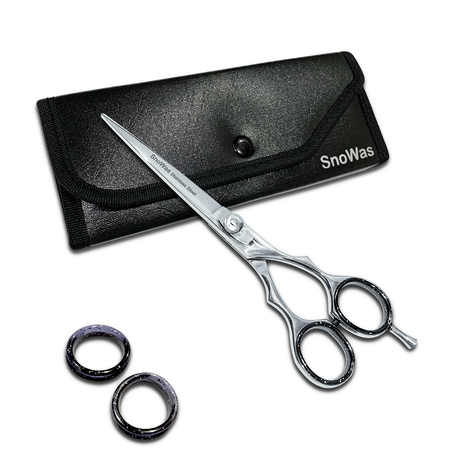 SnoWas - 1 x Hairdressing  5.5" / 6" / 6.5" Barber Hair Scissor for Professional Hairdressers Barbers Stainless Steel Hair Cutting Shears For Salon Barbers, Men, Women, Children and Adults