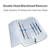 Snowas - 5 Pieces Blackhead Remover Professional Pimple Popper Tool Kit, Whitehead Extractor Pimple Blemish Kit