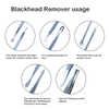 Snowas - 5 Pieces Blackhead Remover Professional Pimple Popper Tool Kit, Whitehead Extractor Pimple Blemish Kit